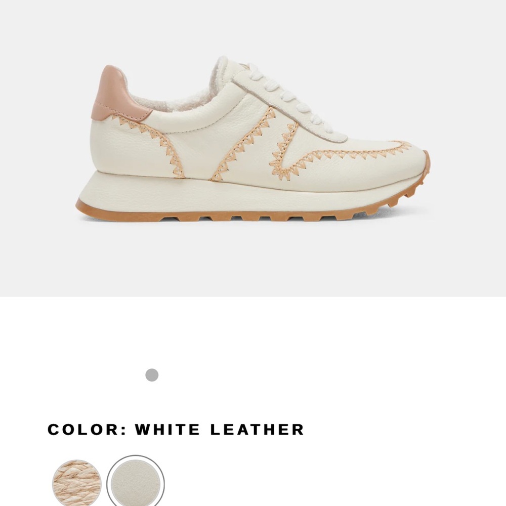 Dolce Vita White Sneakers with Retro Design and Lace-Up Closure